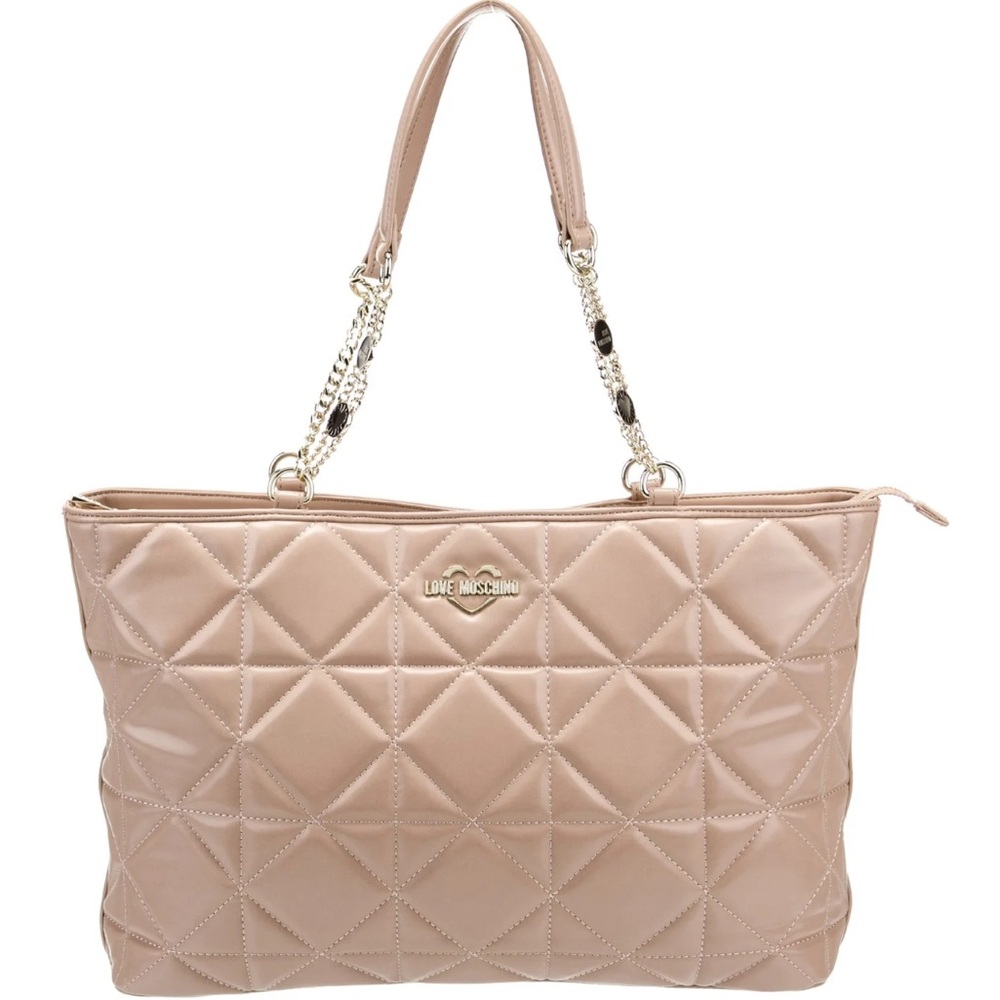 Love Moschino Quilted Tan / Beige Bag